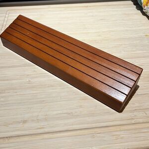 Exqline Wooden Playing Card Holder Organizer NWOB